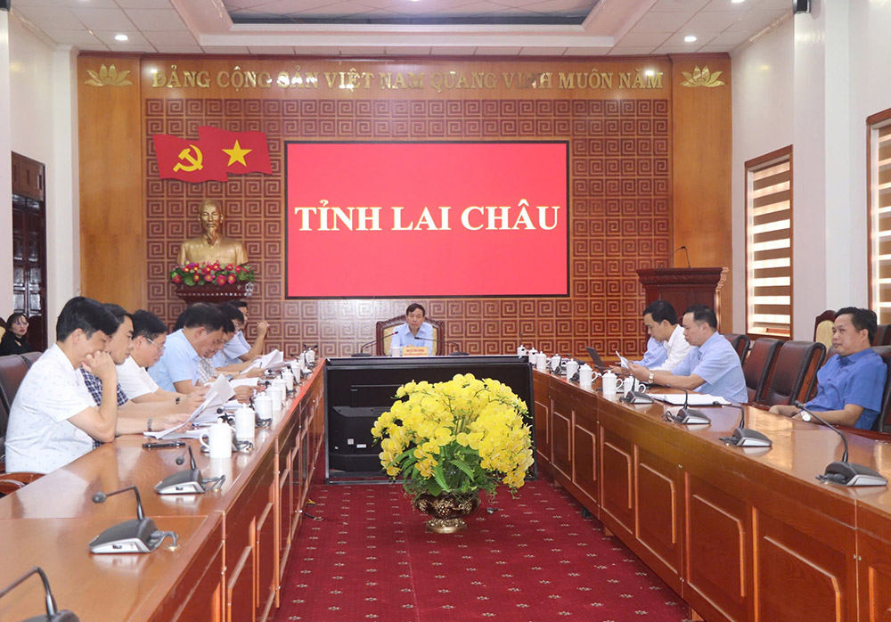 Họp Ban Tổ chức Hội nghị xúc tiến đầu tư tỉnh Lai Châu năm 2024