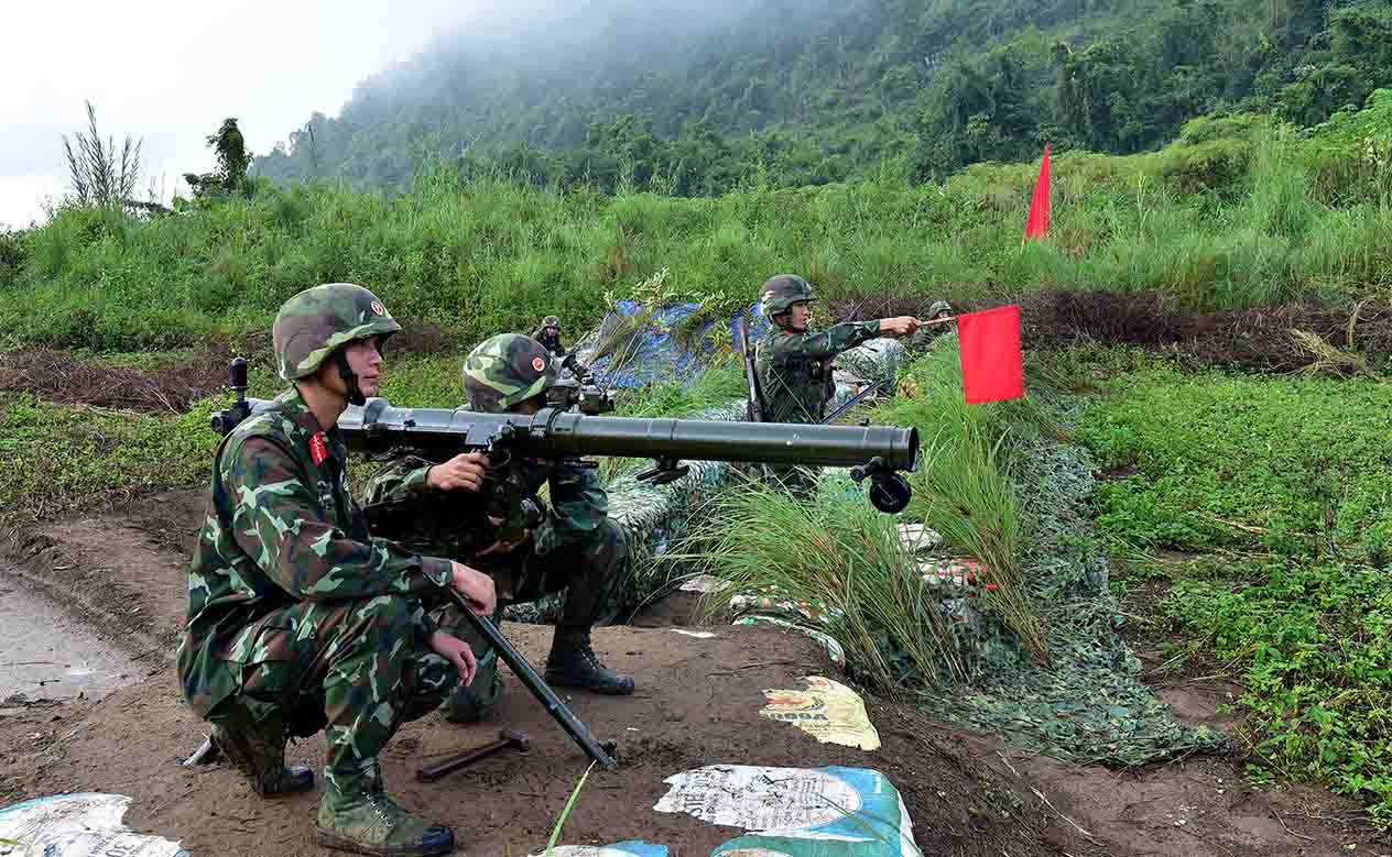 Bộ Chỉ huy Quân sự tỉnh tổ chức diễn tập Chỉ huy cơ quan 1 bên, 1 cấp cho Trung đoàn 880
