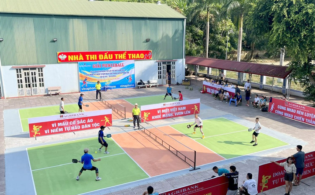 Giải pickleball các câu lạc bộ huyện Phong Thổ lần thứ nhất năm 2024