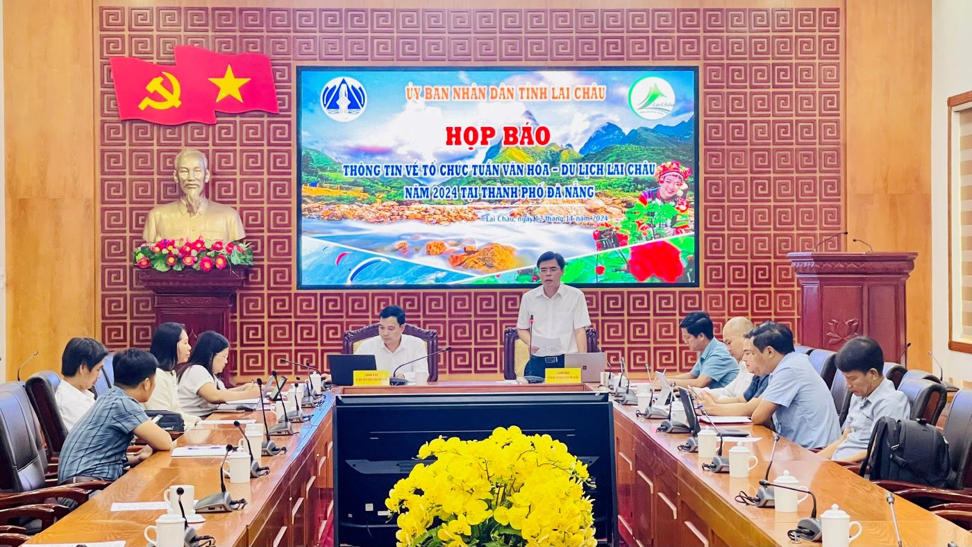 Họp báo thông tin về tổ chức Tuần Văn hóa – Du lịch Lai Châu năm 2024 tại thành phố Đà Nẵng