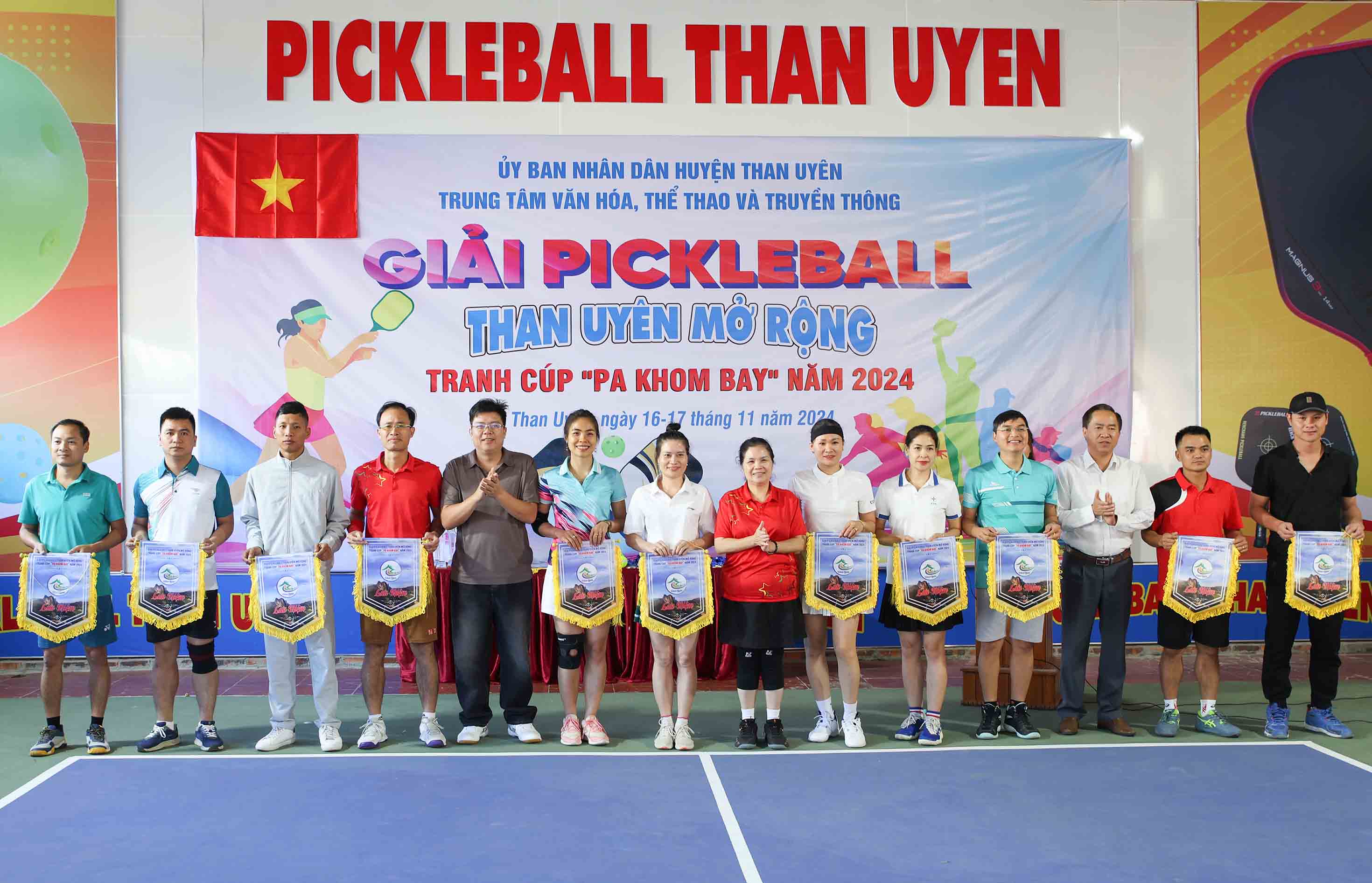 Khai mạc Giải Pickleball Than Uyên mở rộng tranh cup “Pa Khom Bay” năm 2024