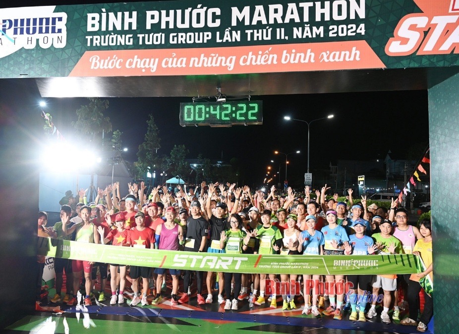 Giải Bình Phước marathon - Trường Tươi Group lần thứ II thành công tốt đẹp